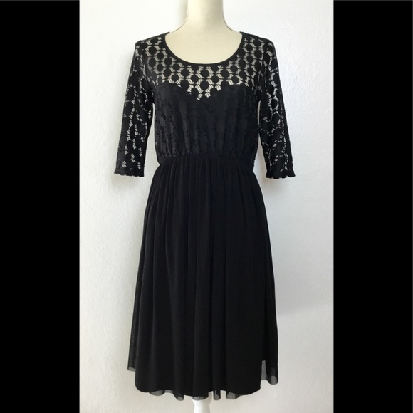 ASOS Dresses & Skirts - Asos Maternity Black Lace Top Dress